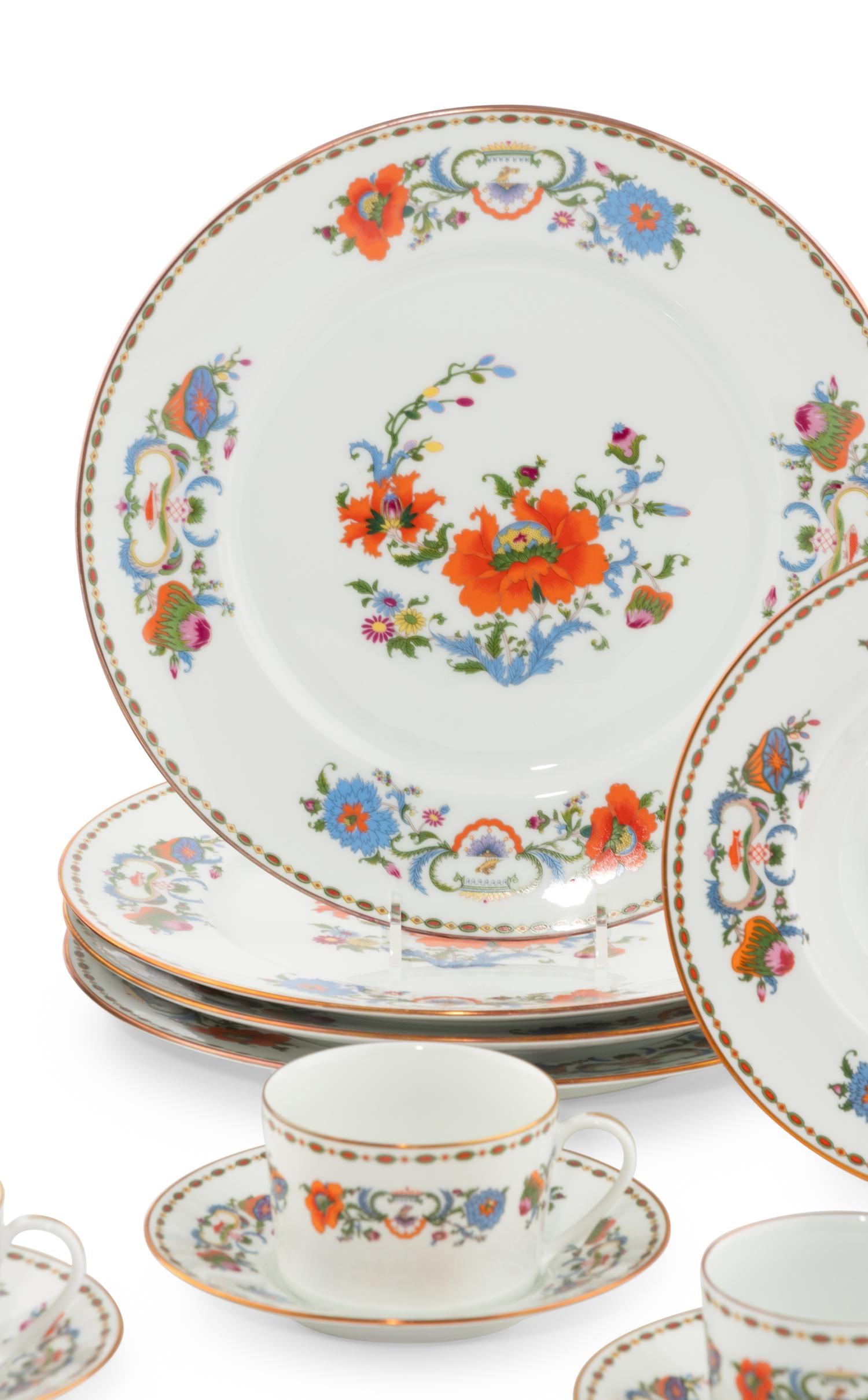 A Raynaud and Co. Limoges Porcelain Dinner Service