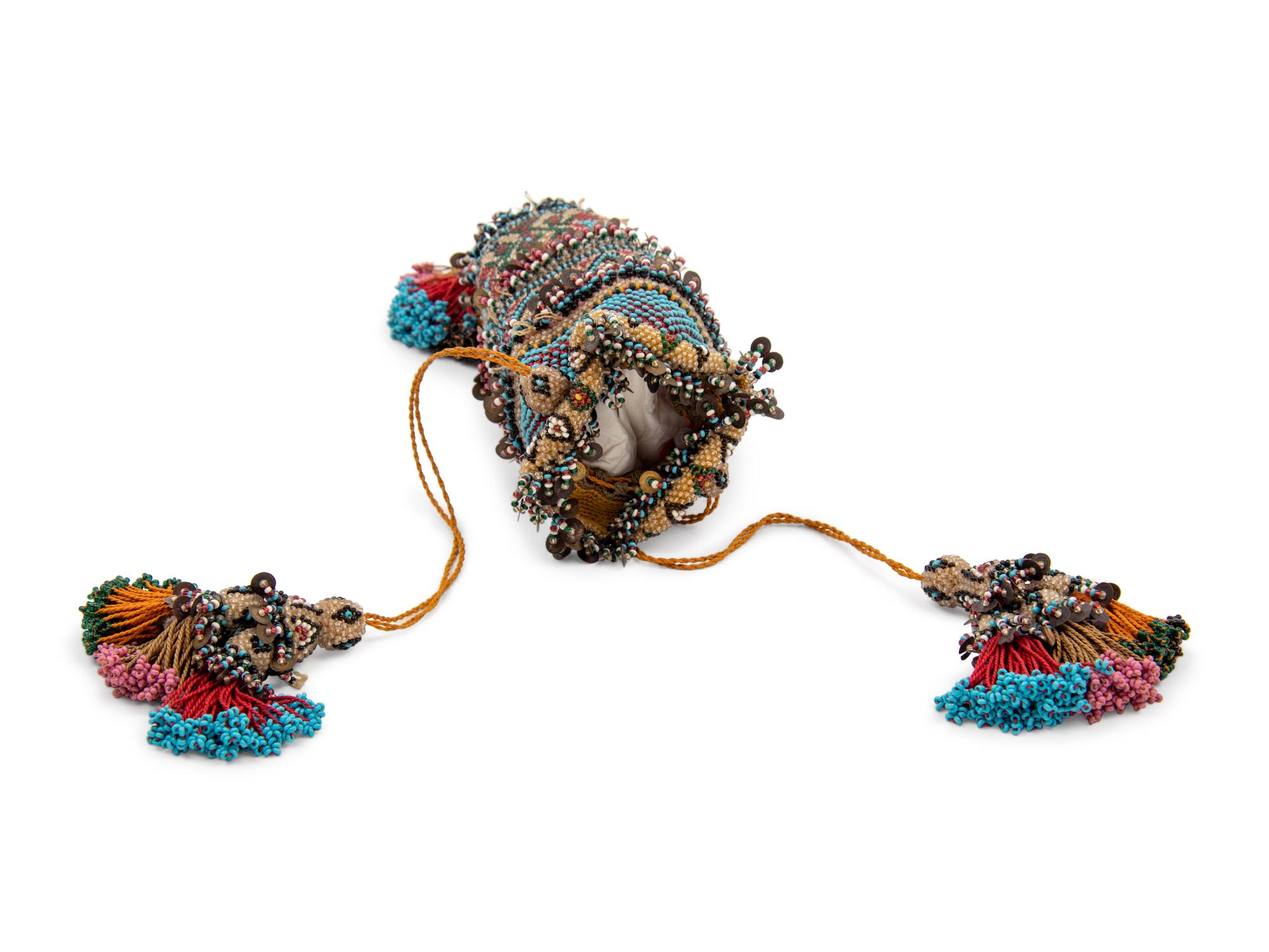 Glass Bead Reticule, 19th Century