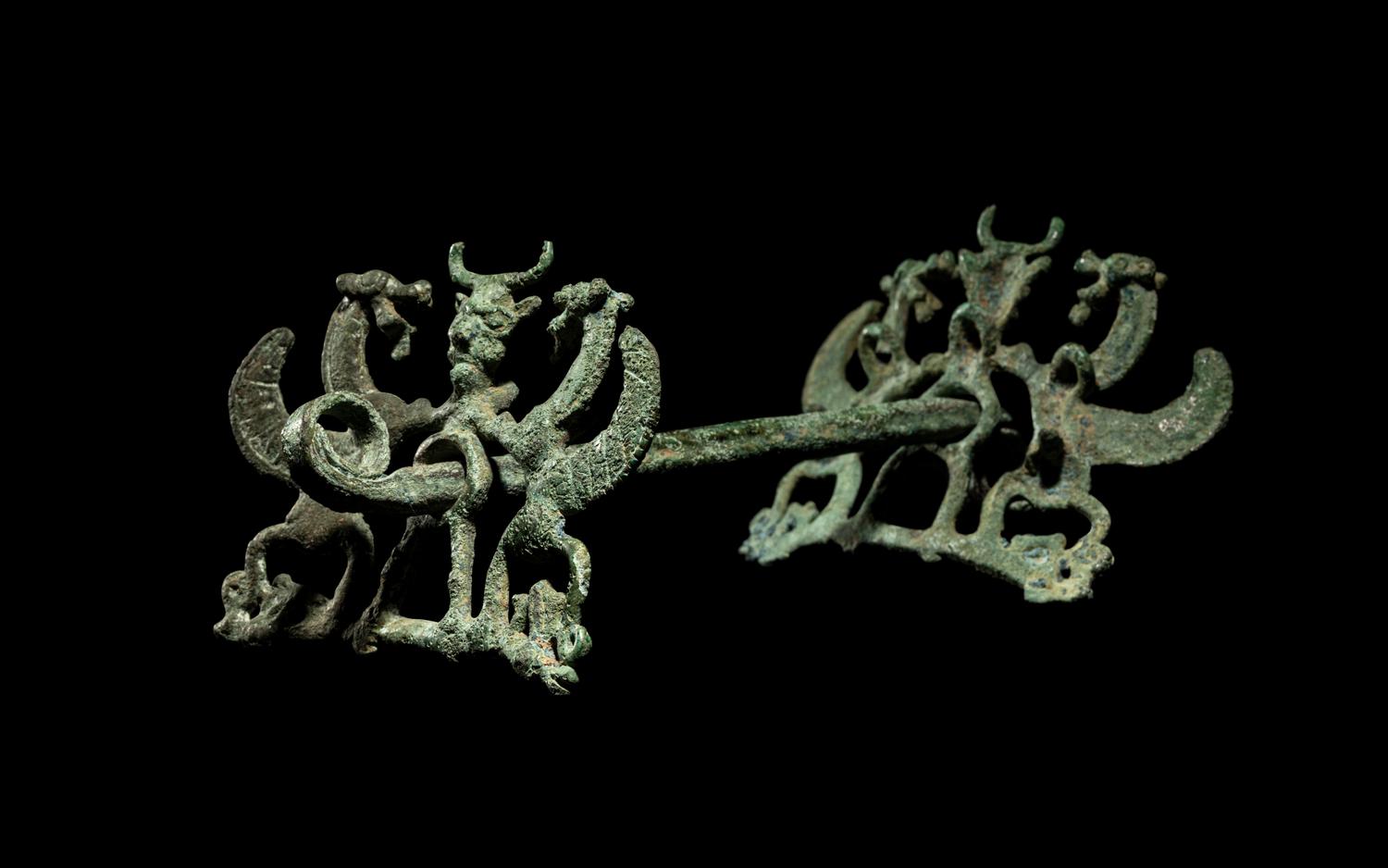 A Luristan Bronze Horse Bit with The Master of the Animals