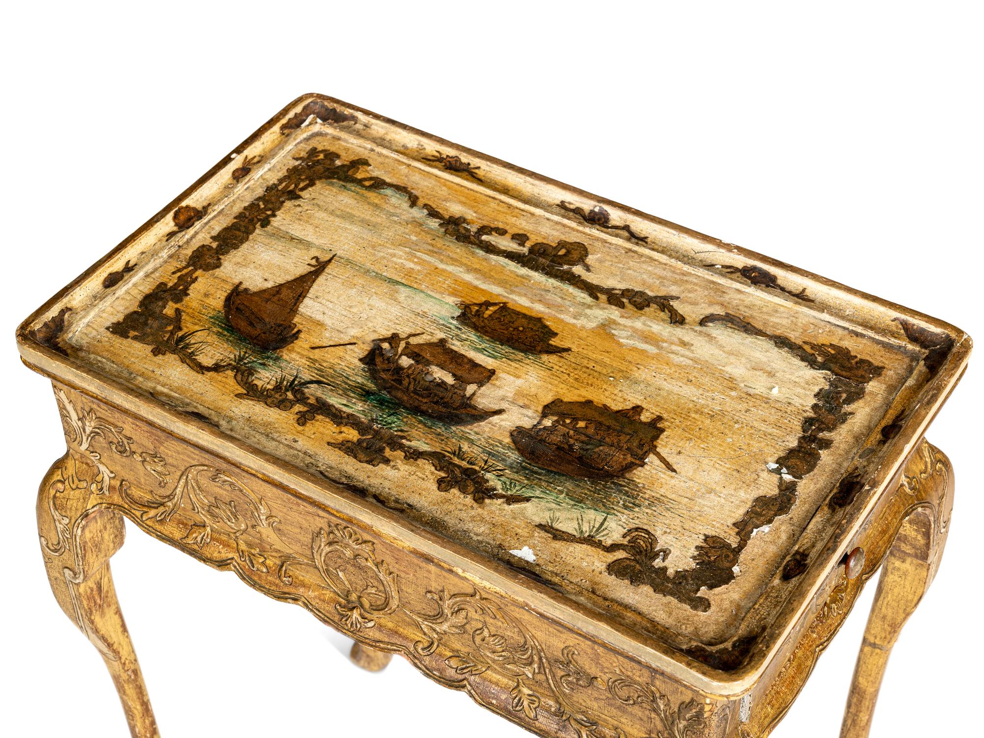 A Continental Giltwood Side Table