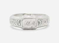 A silver child's bangle / bracelet for Rebecca Ord McMullin (1806-1885), Philadelphia, PA, circa 1810