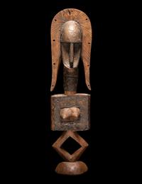 A Bamana Wood Reliquary Guardian Figure