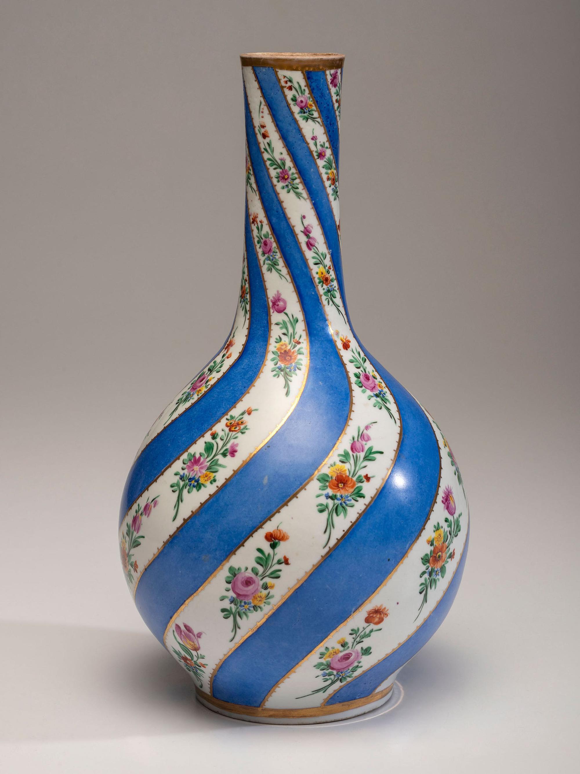 A Turkish Iznik Bottle Vase in the French Taste