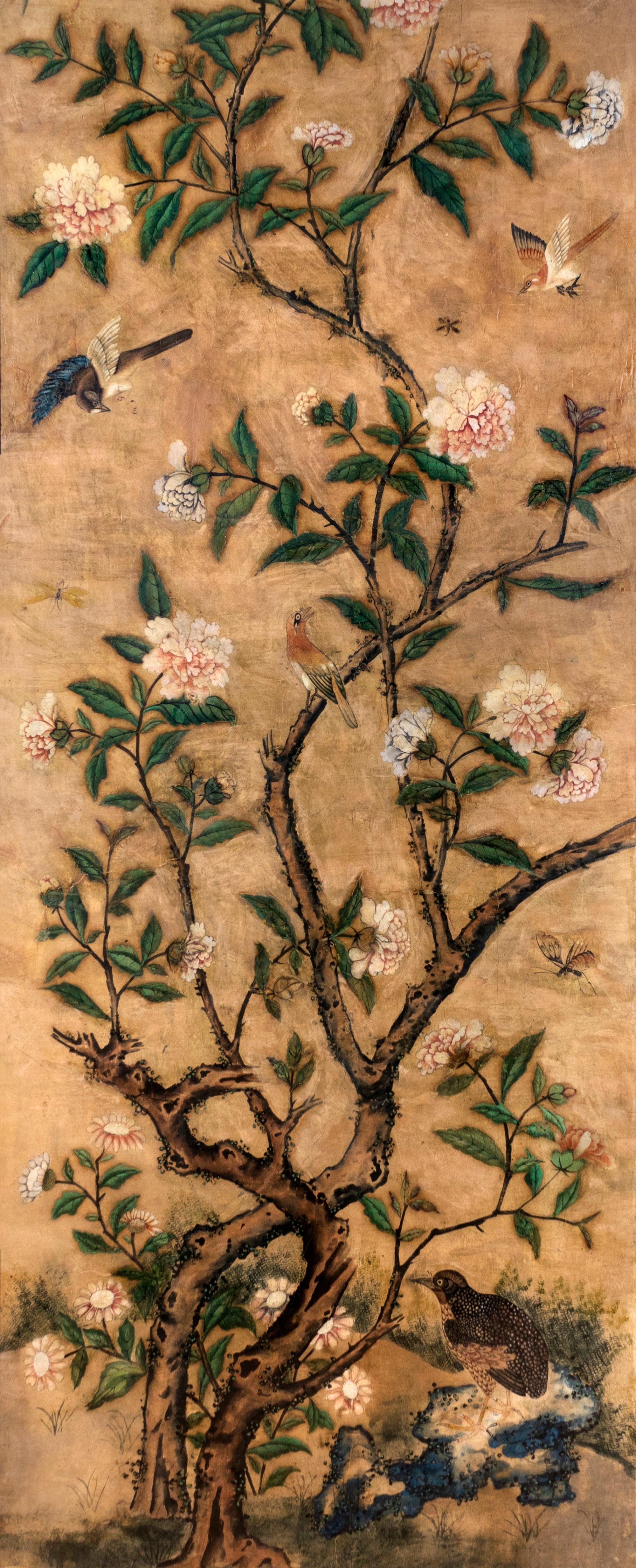 A Chinese Wallpaper Panel — 19TH CENTURY