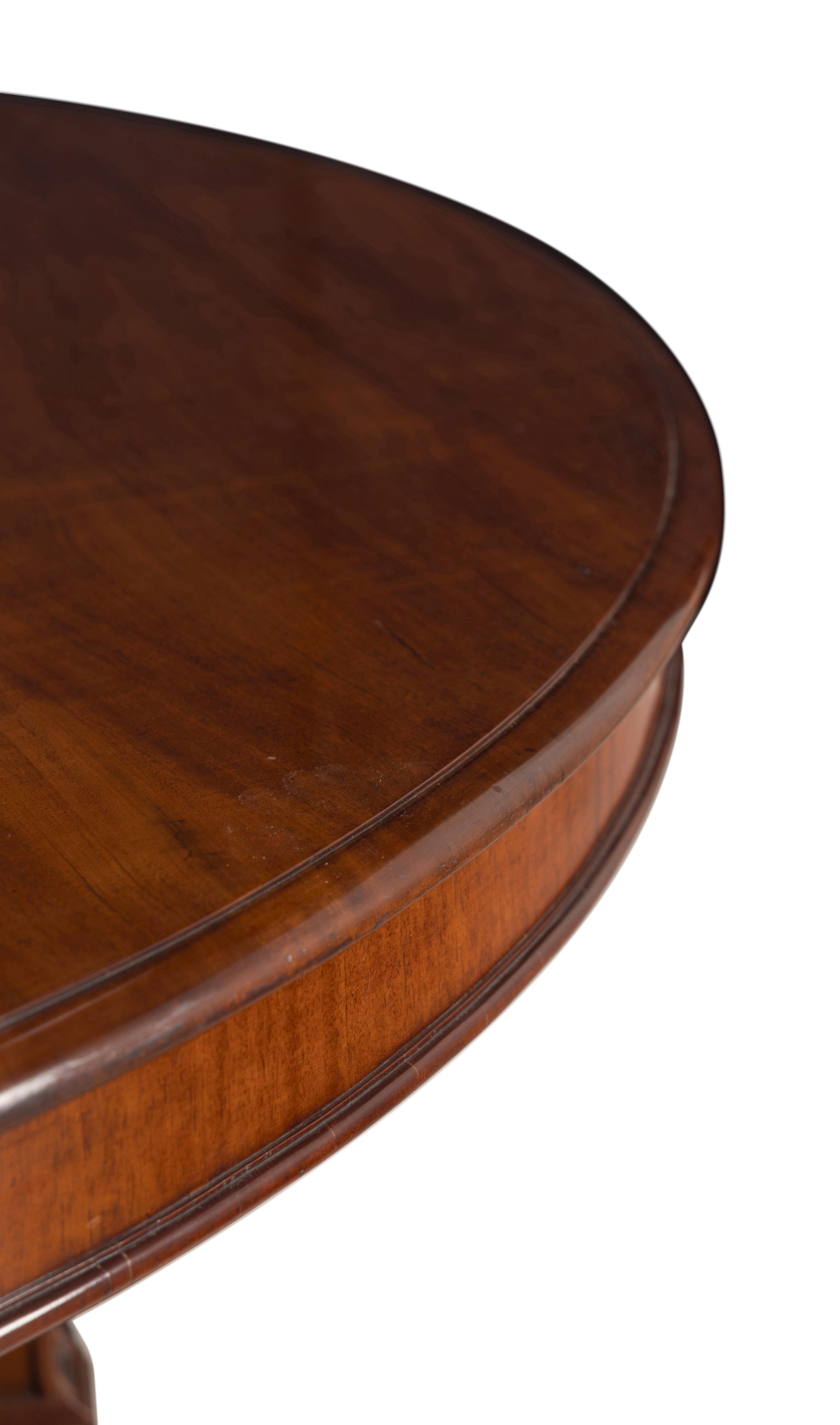 A Large English Mahogany Center Table