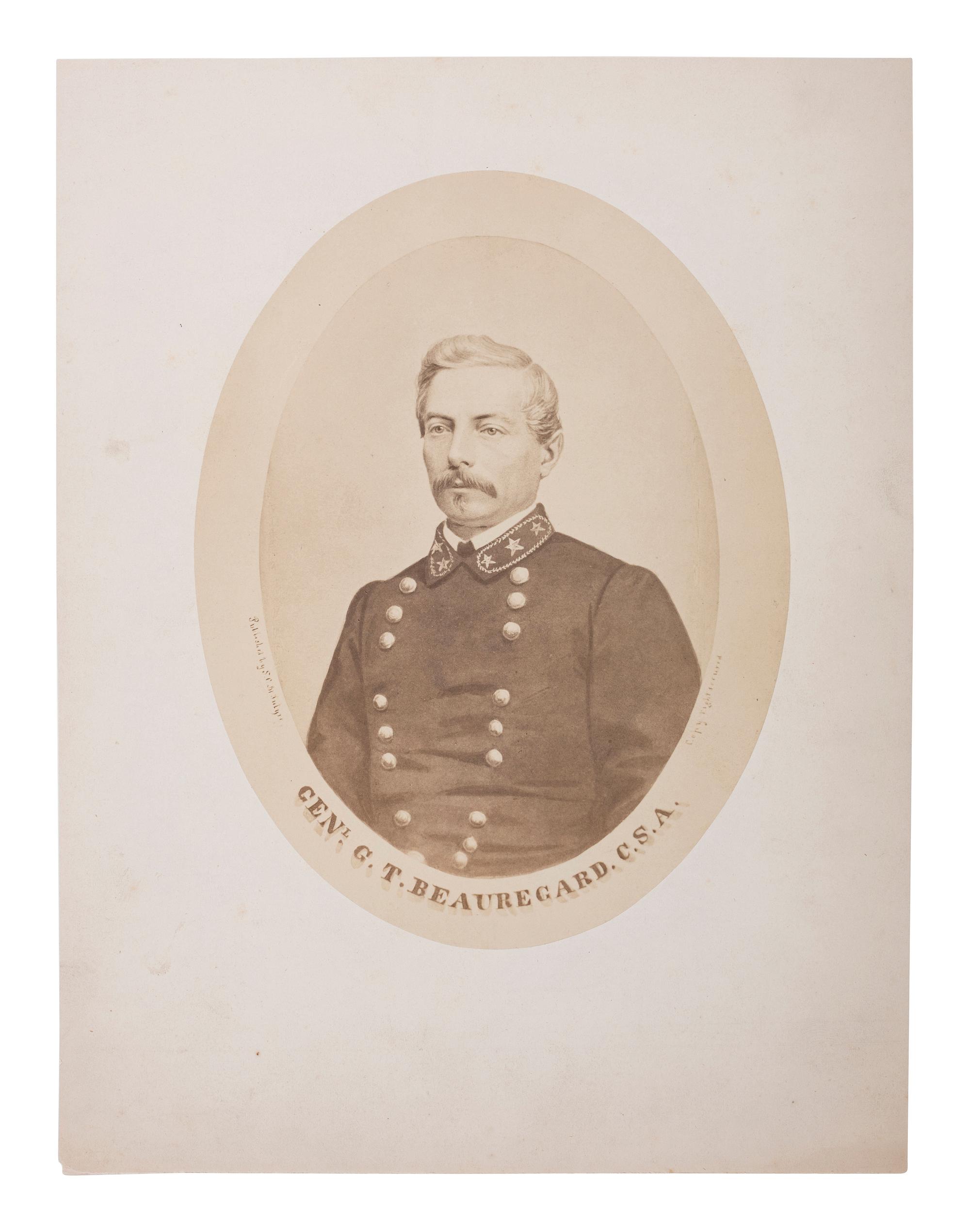 [CIVIL WAR]. Genl. G.T. Beauregard, CSA . [Richmond?]: Sterling C. McIntyre, publisher, [1861?].