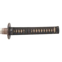 Shin Shinto Wakizashi with Martial Leather Wrapped Scabbard