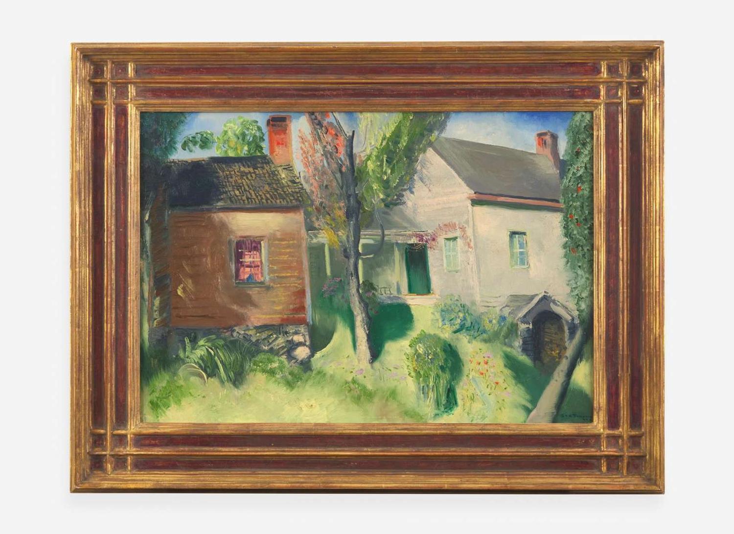 George Bellows (American, 1882-1925) - Landscape, Old Lady’s Home