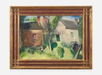 George Bellows (American, 1882-1925) - Landscape, Old Lady’s Home