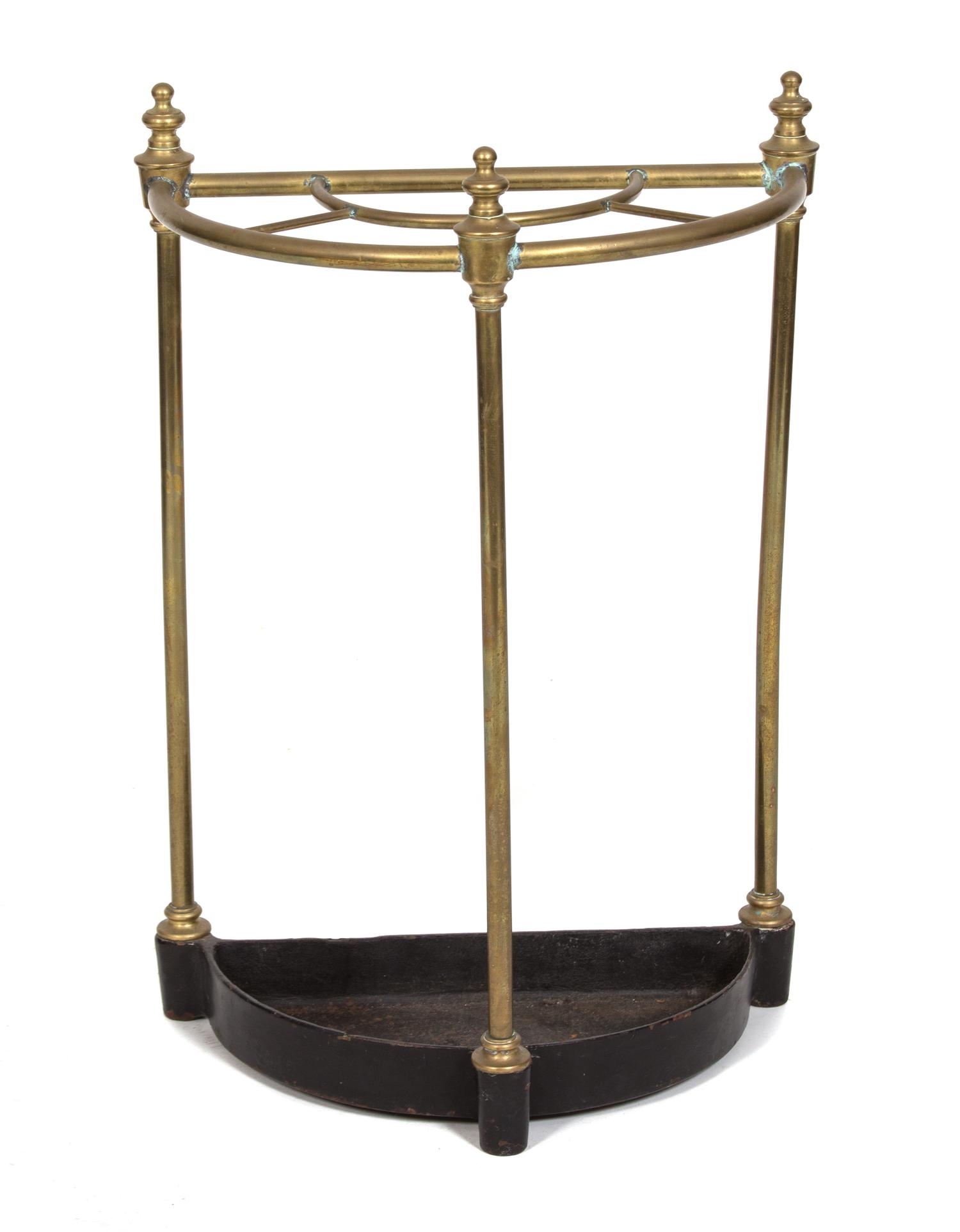 A Regency Style Brass Tool Stand Height 25 1/2 inches. — 20TH CENTURY