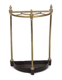 A Regency Style Brass Tool Stand Height 25 1/2 inches. — 20TH CENTURY