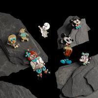 Collection of Mosaic Inlay Zuni-toon Rings and Pendant