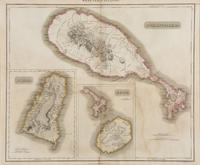 A Pair of Engraved Maps of West Indies Islands by Kirkwood and Son of Edinburgh — 19TH CENTURY