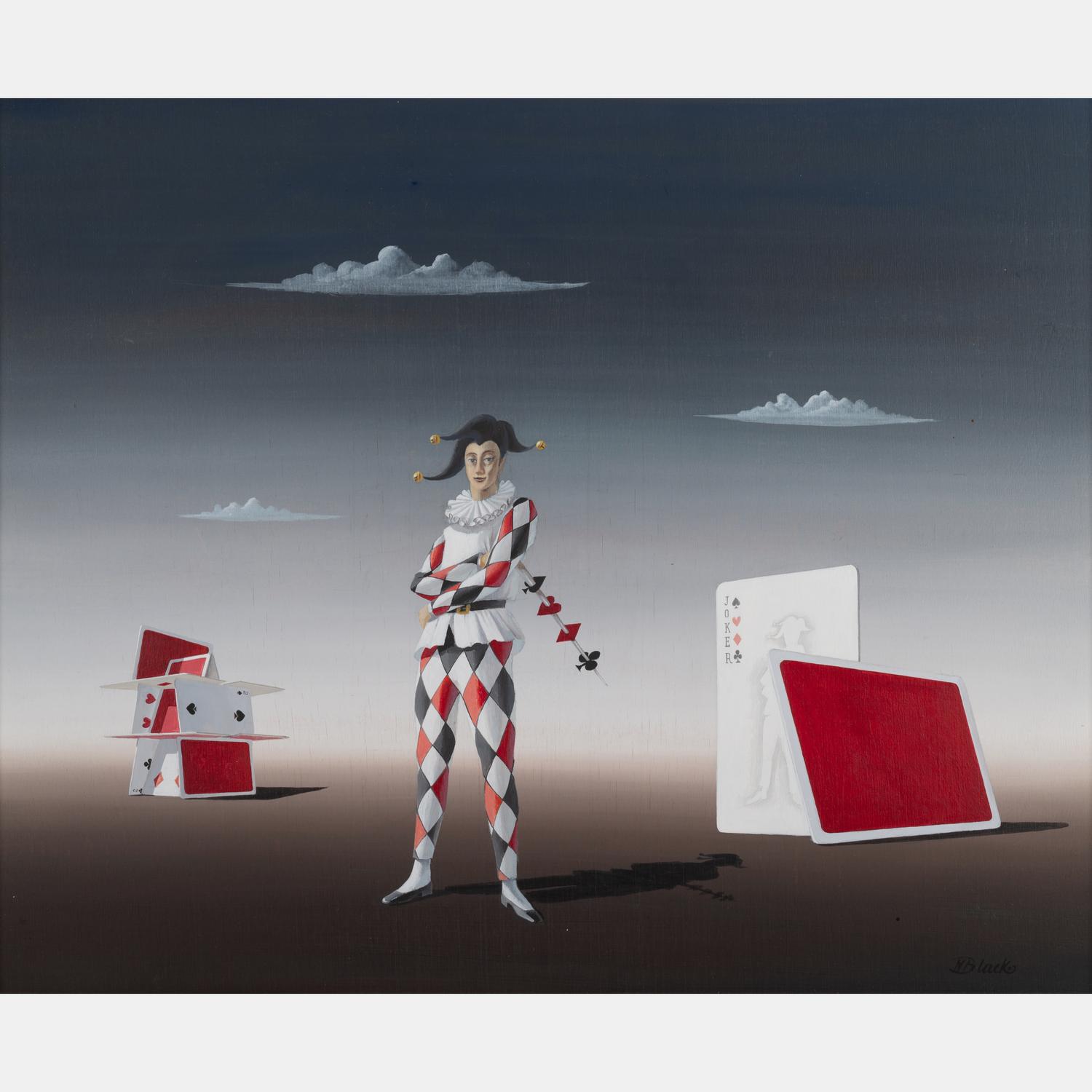 Untitled (Harlequin with Playing Cards)
