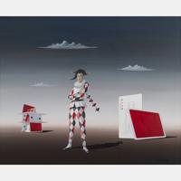 Untitled (Harlequin with Playing Cards)