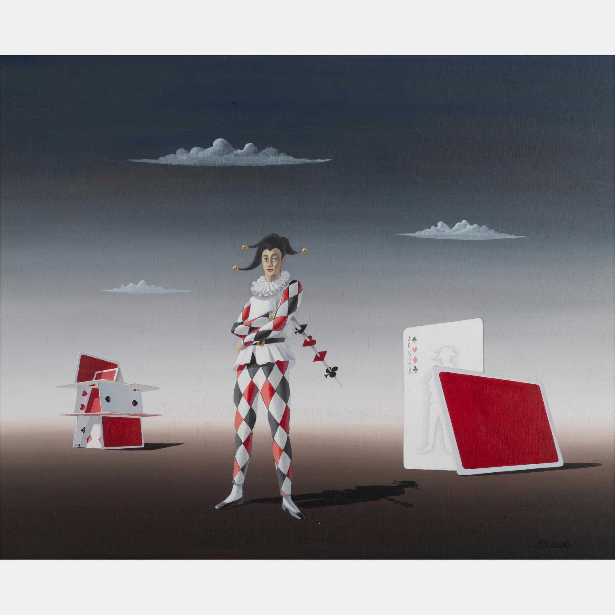 Untitled (Harlequin with Playing Cards)