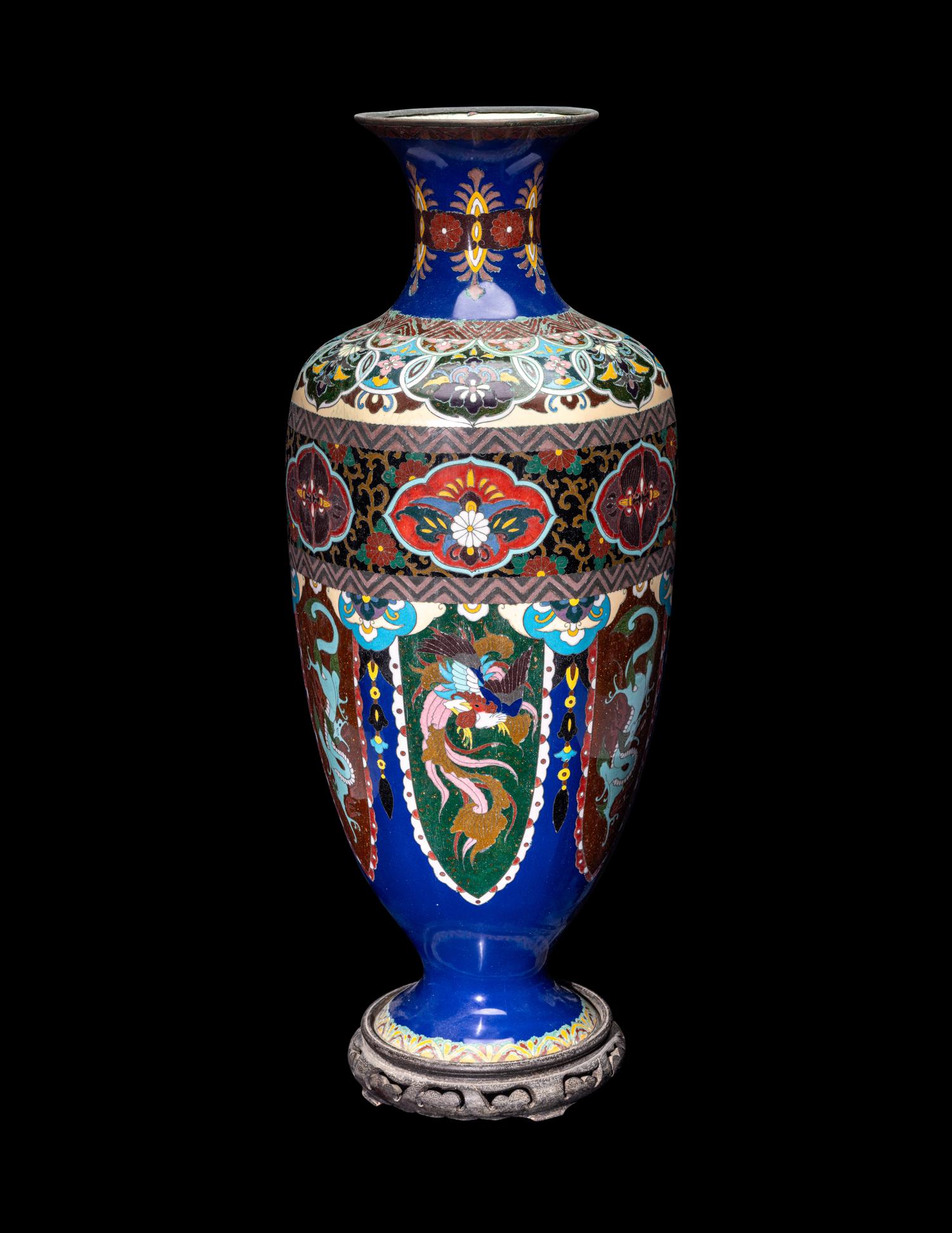 A Japanese Cloisonné Enamel Vase