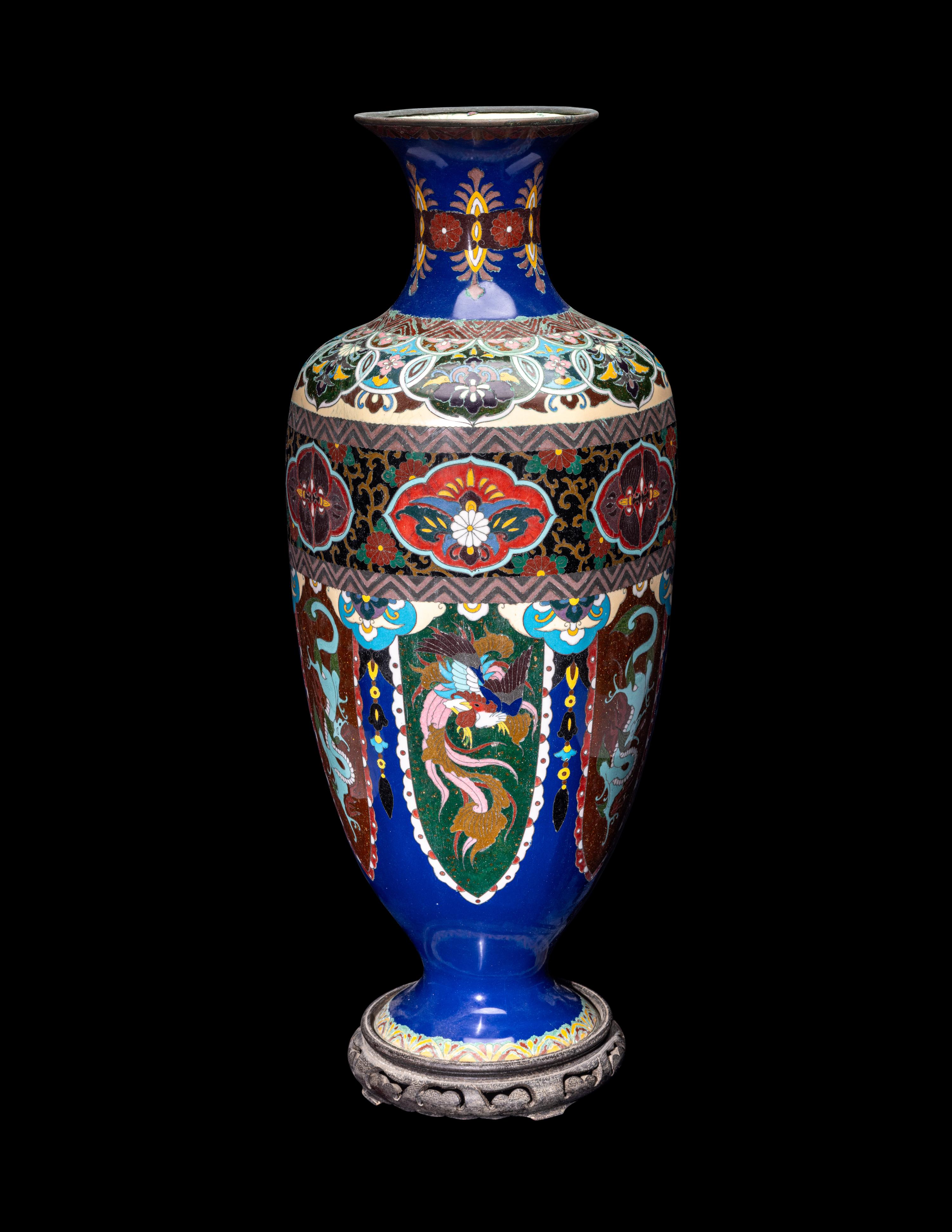 A Japanese Cloisonné Enamel Vase