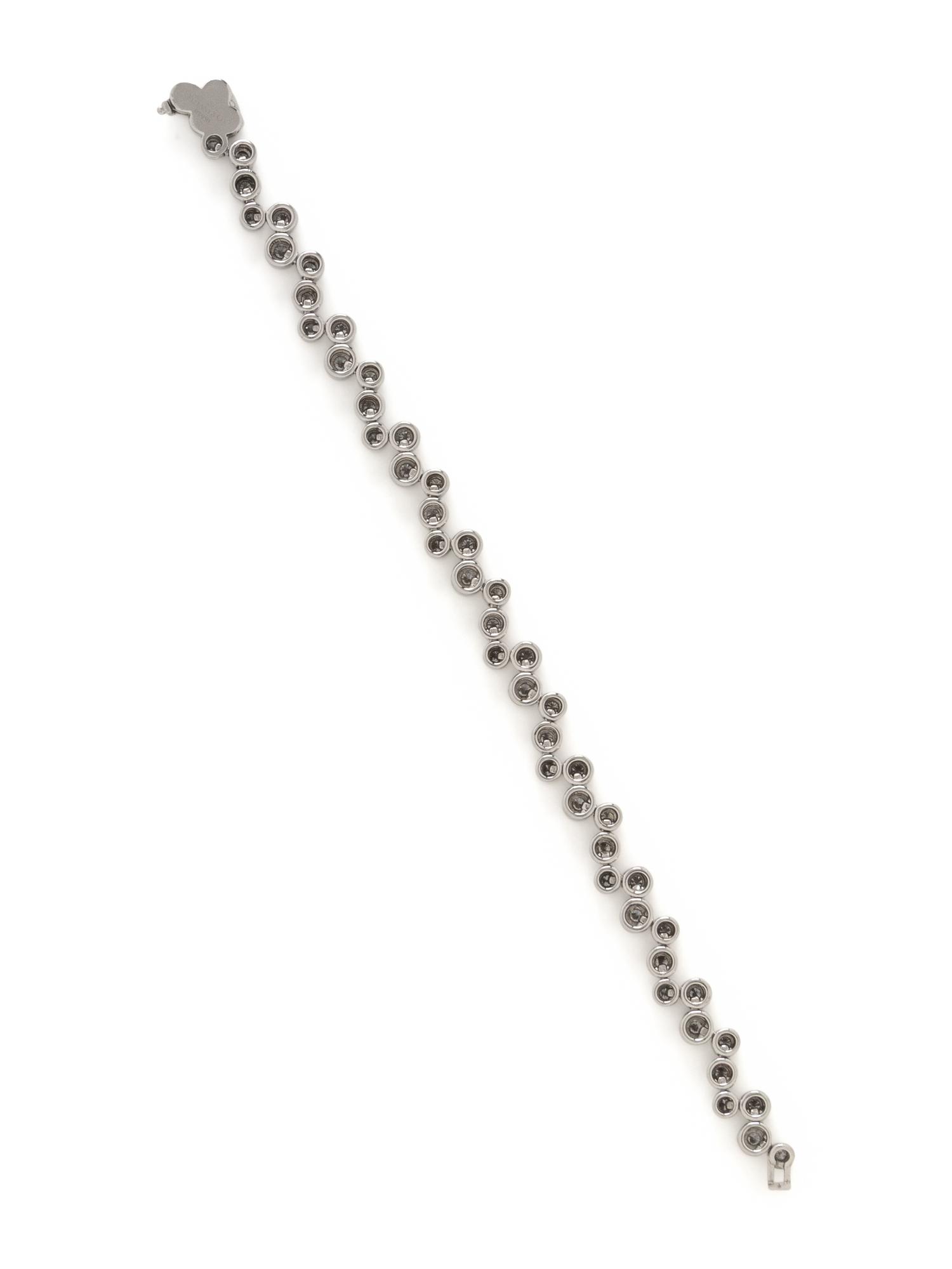 TIFFANY & CO., PLATINUM AND DIAMOND 'BUBBLES' BRACELET
