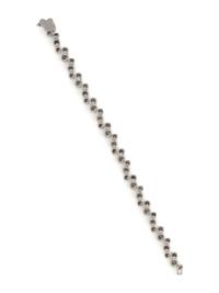 TIFFANY & CO., PLATINUM AND DIAMOND 'BUBBLES' BRACELET