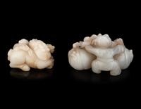 Two Chinese Celadon Jade Carvings