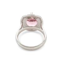 PINK TOURMALINE AND DIAMOND RING