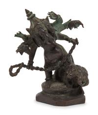 An Indian Bronze Figure of Multi-Armed Ganesha