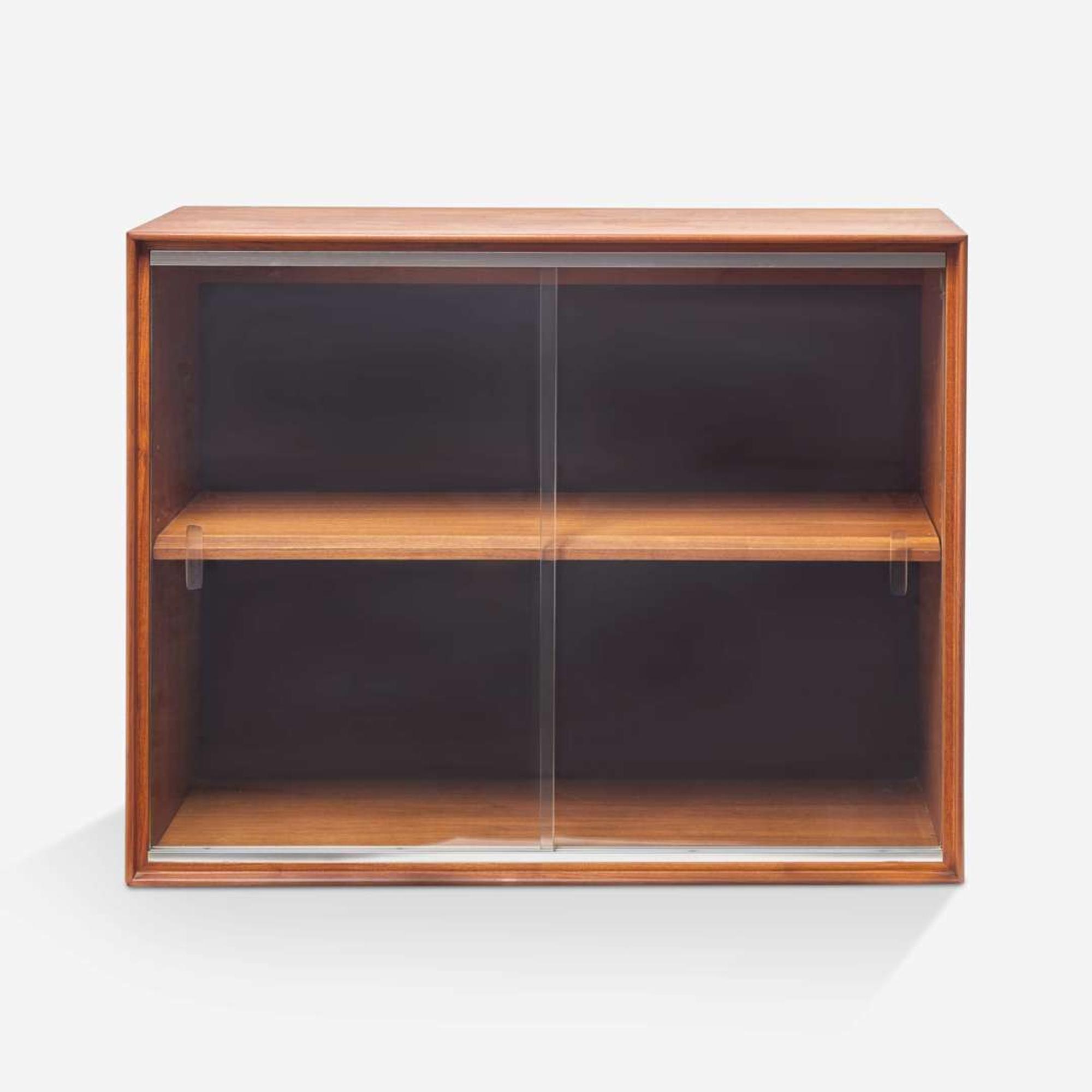 George Nelson (American, 1908-1986) Thin Edge Credenza and Wall-Mounted Display Cabinet, Herman Miller, USA, 1950s