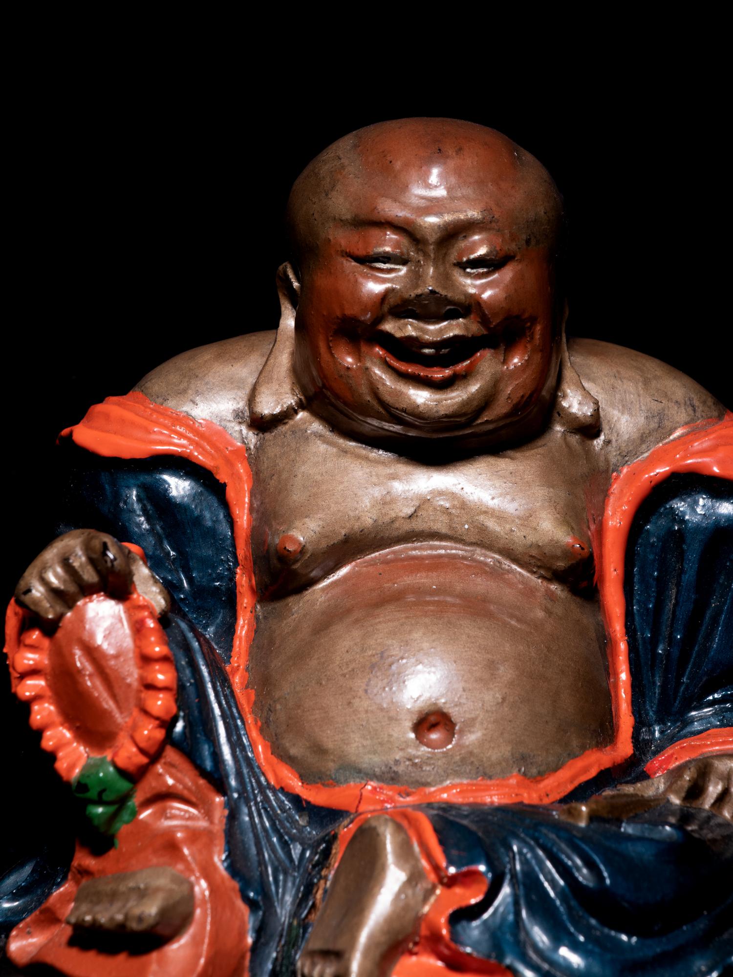 Three Chinese Figures of Laughing Buddha
