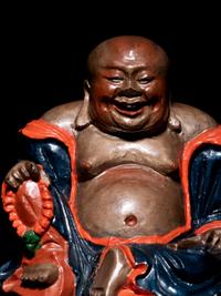 Three Chinese Figures of Laughing Buddha