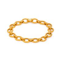 YOSSI HARARI, YELLOW GOLD AND DIAMOND BRACELET