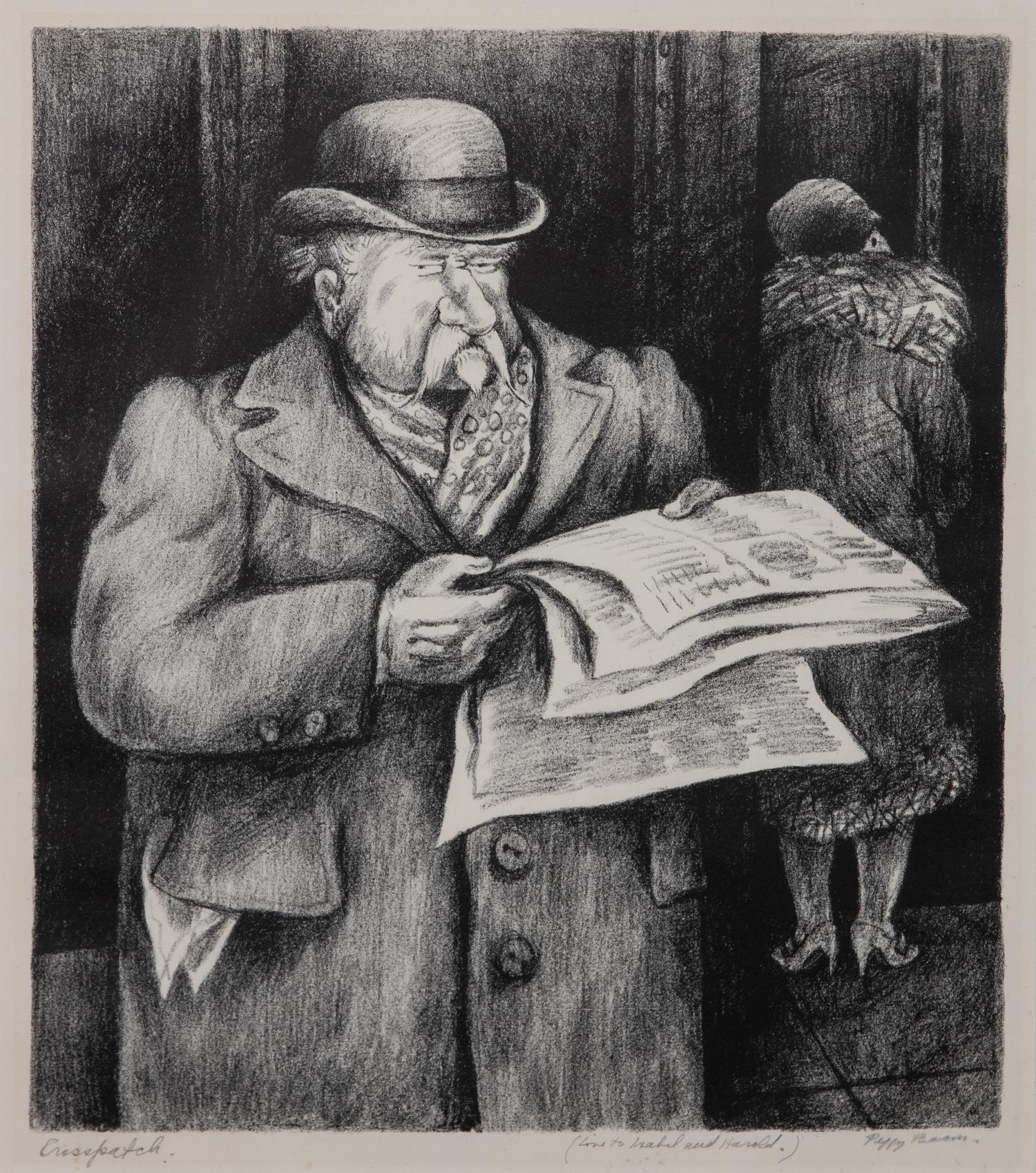 Peggy Bacon, (American, 1895-1987) — Crosspatch