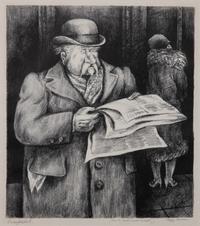 Peggy Bacon, (American, 1895-1987) — Crosspatch