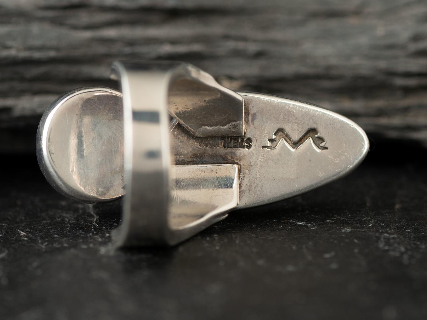 Sterling Silver Abstract Figural Ring