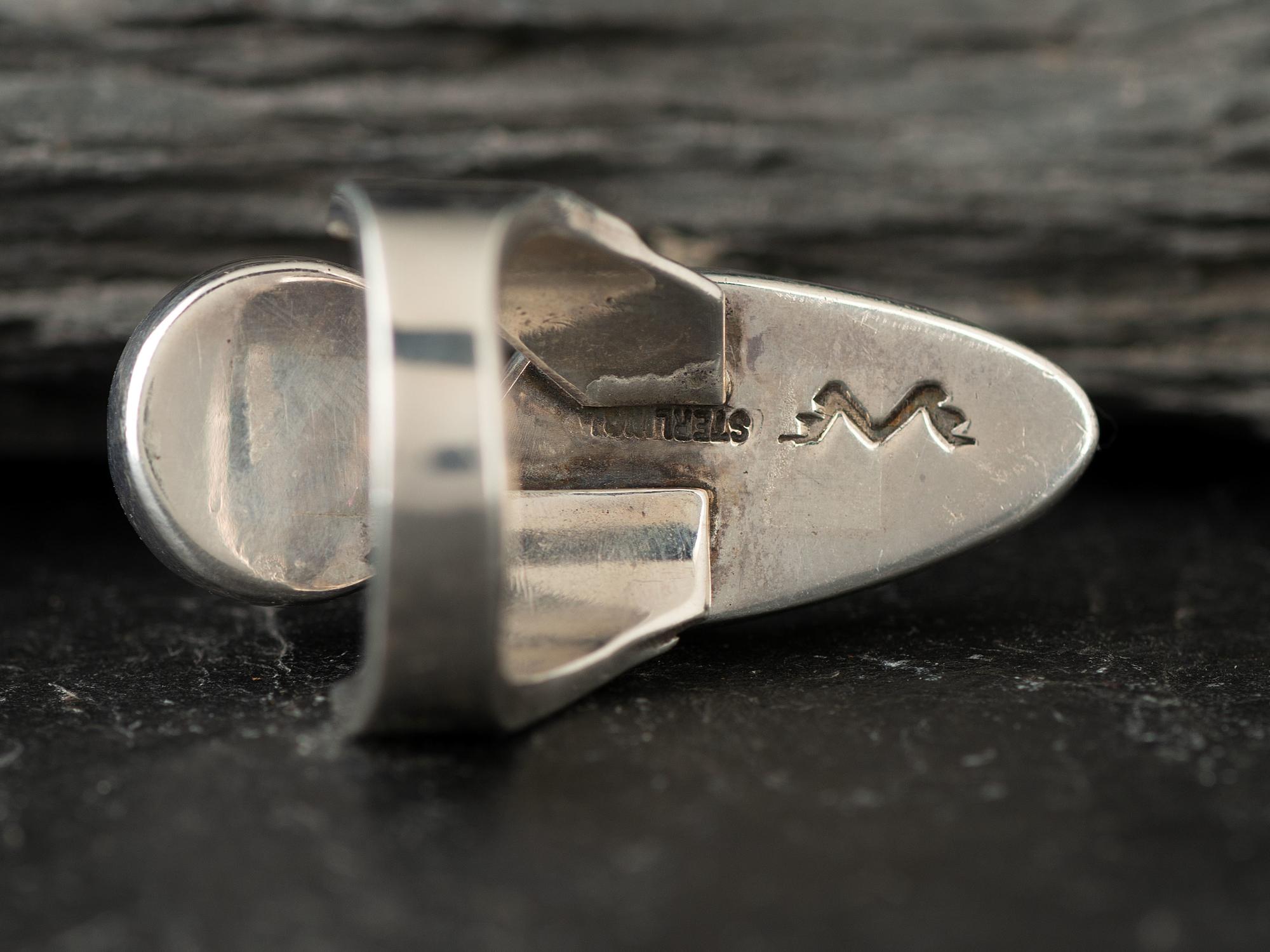 Sterling Silver Abstract Figural Ring