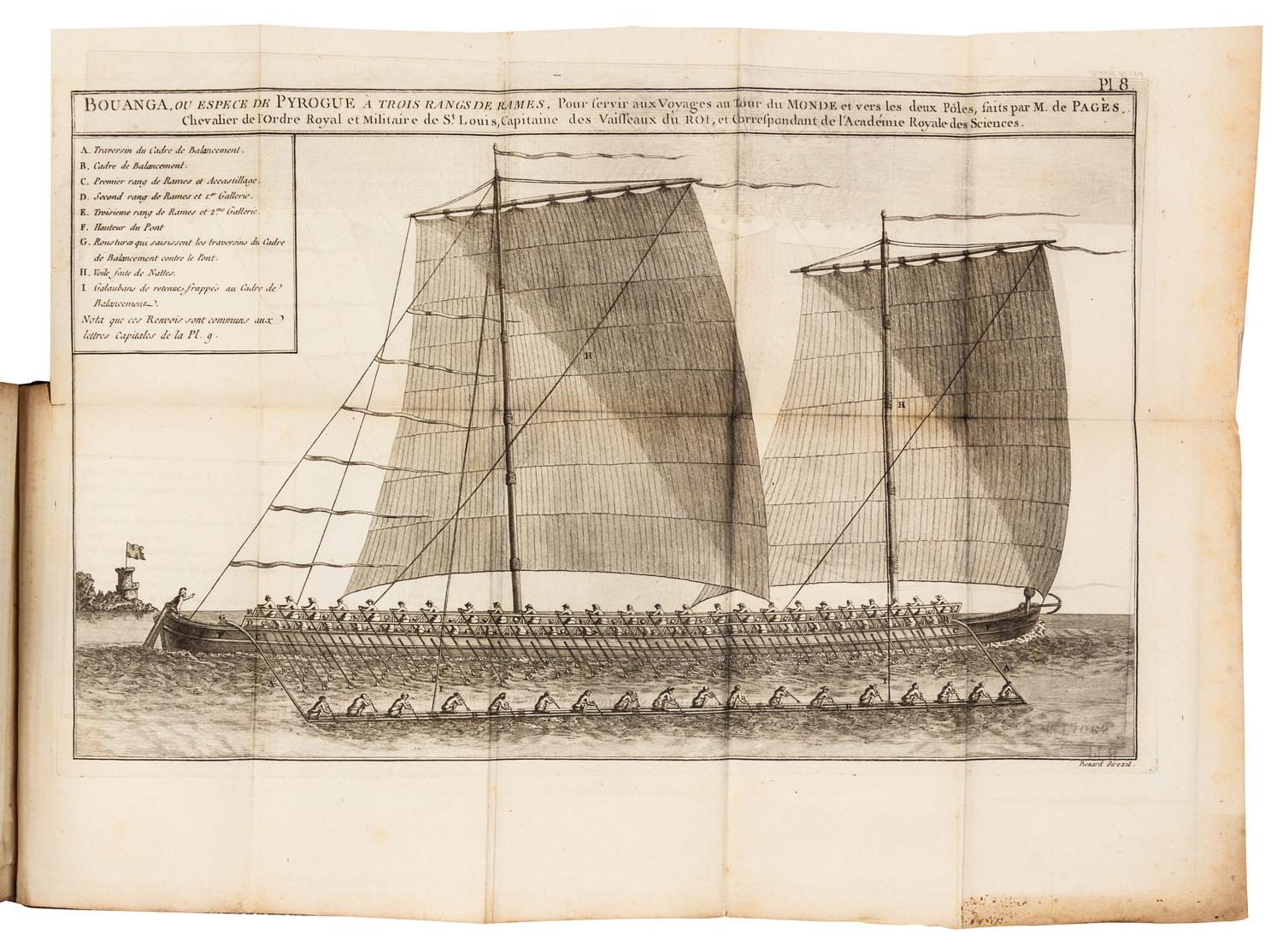 PAGES, Pierre Marie Francois, Vicomte de (1748-1793). Voyages autour du Monde. Paris, 1782.