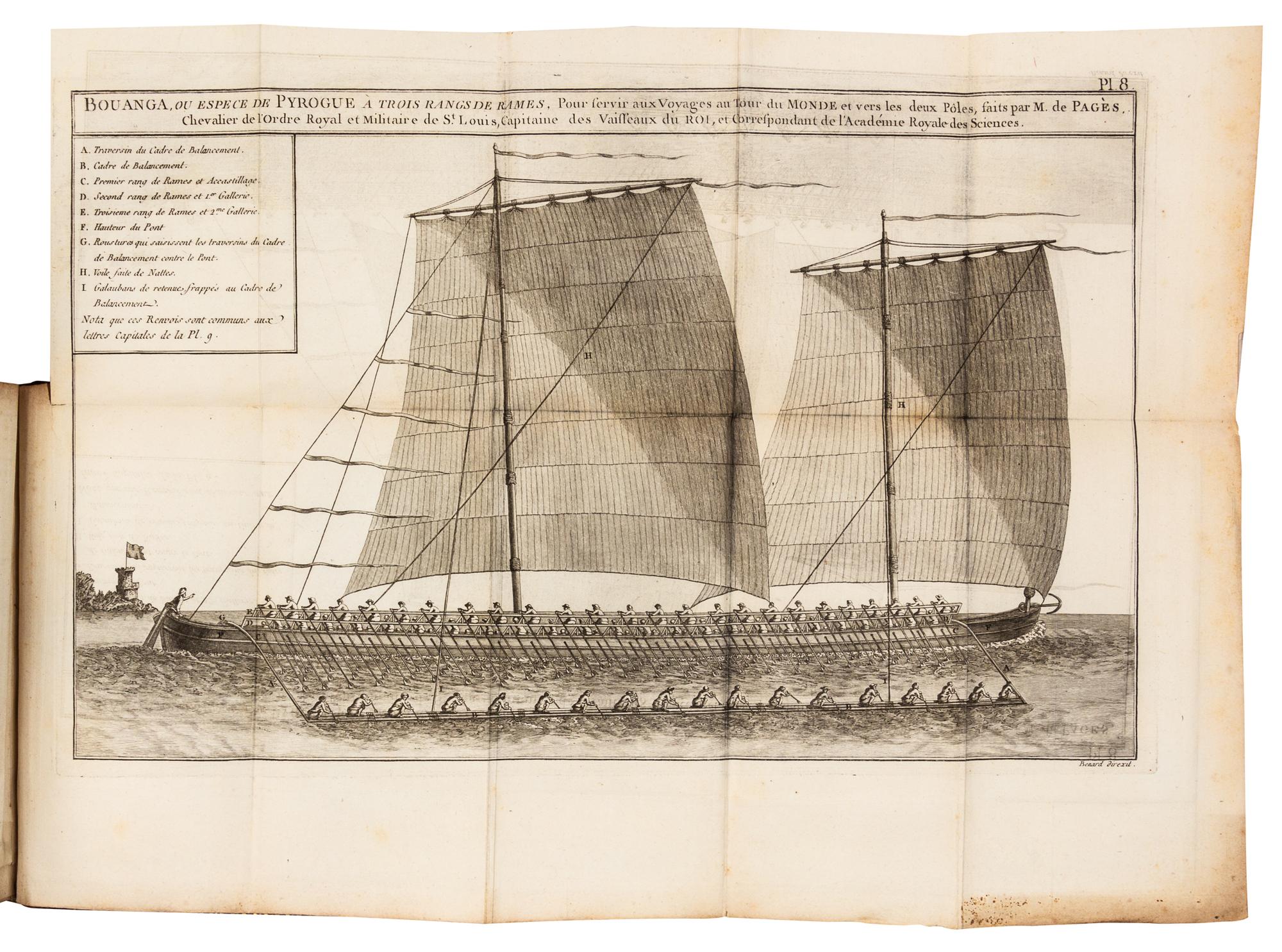 PAGES, Pierre Marie Francois, Vicomte de (1748-1793). Voyages autour du Monde. Paris, 1782.