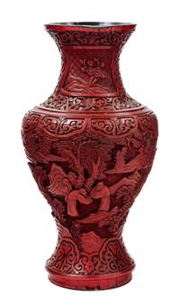 A Cinnabar Lacquer Vase