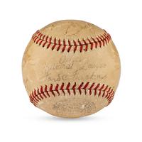 A 1939 Chicago Cubs Team Signed Autograph Baseball Featuring Dizzy Dean and Gabby Hartnett (Beckett Authentication Services)
