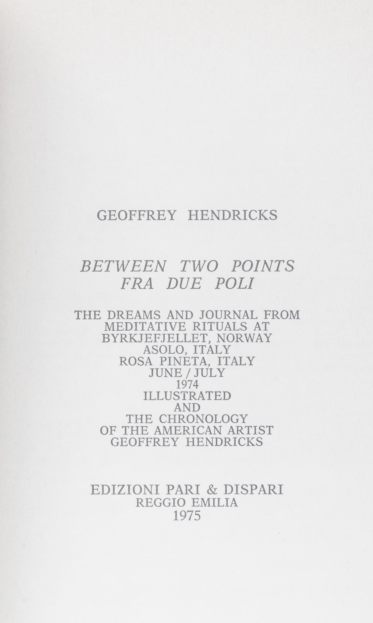 HENDRICKS, GEOFFREY. Three works.
