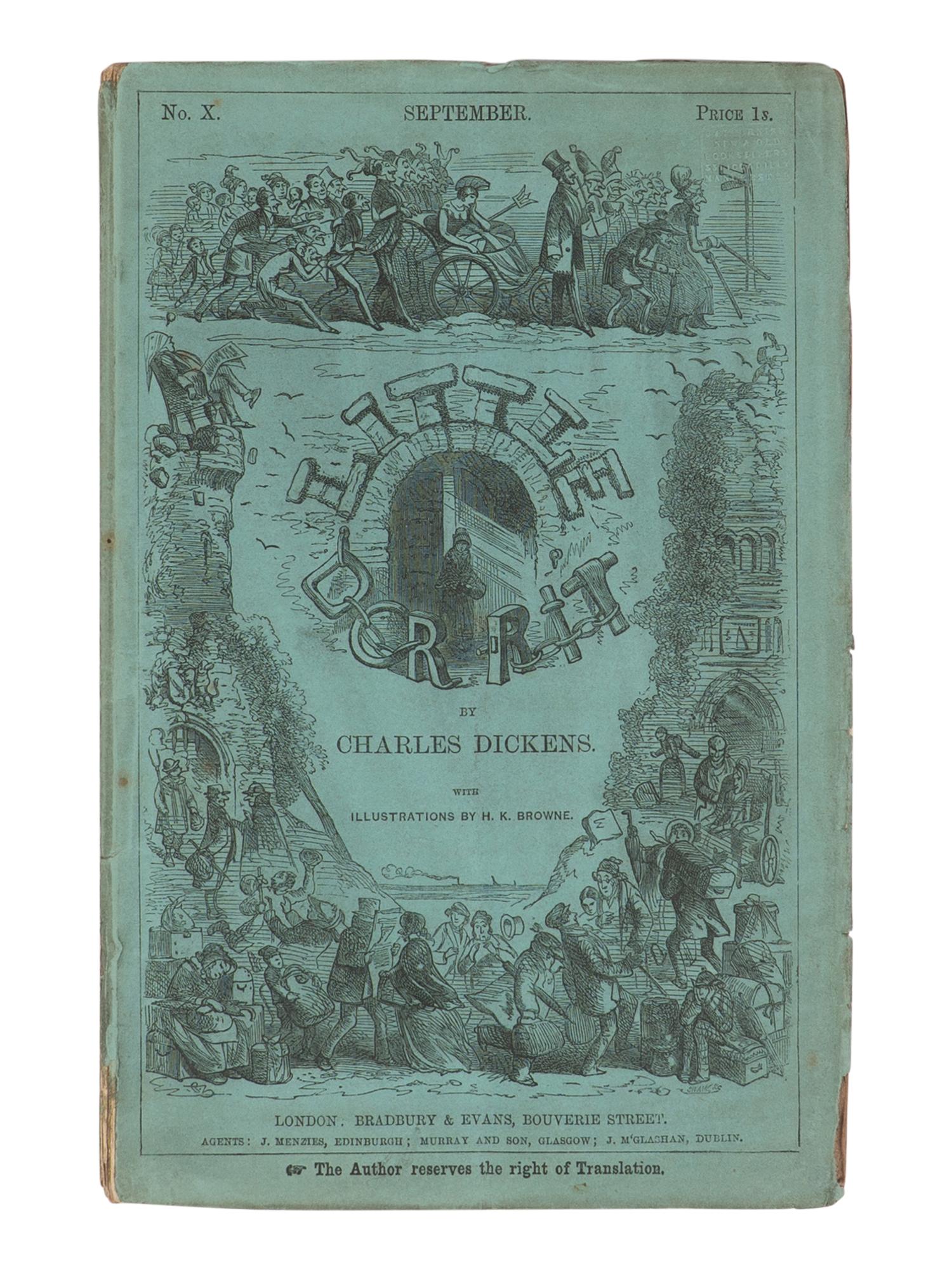 Dickens, Charles (1812-1870). A group of 5 first editions, in original monthly parts, comprising: