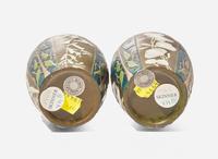 A Pair of Very Fine Wedgwood Pâte-sur-Pâte Vases, UK, 1870s