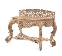 An Indian Pierce Carved Console Table