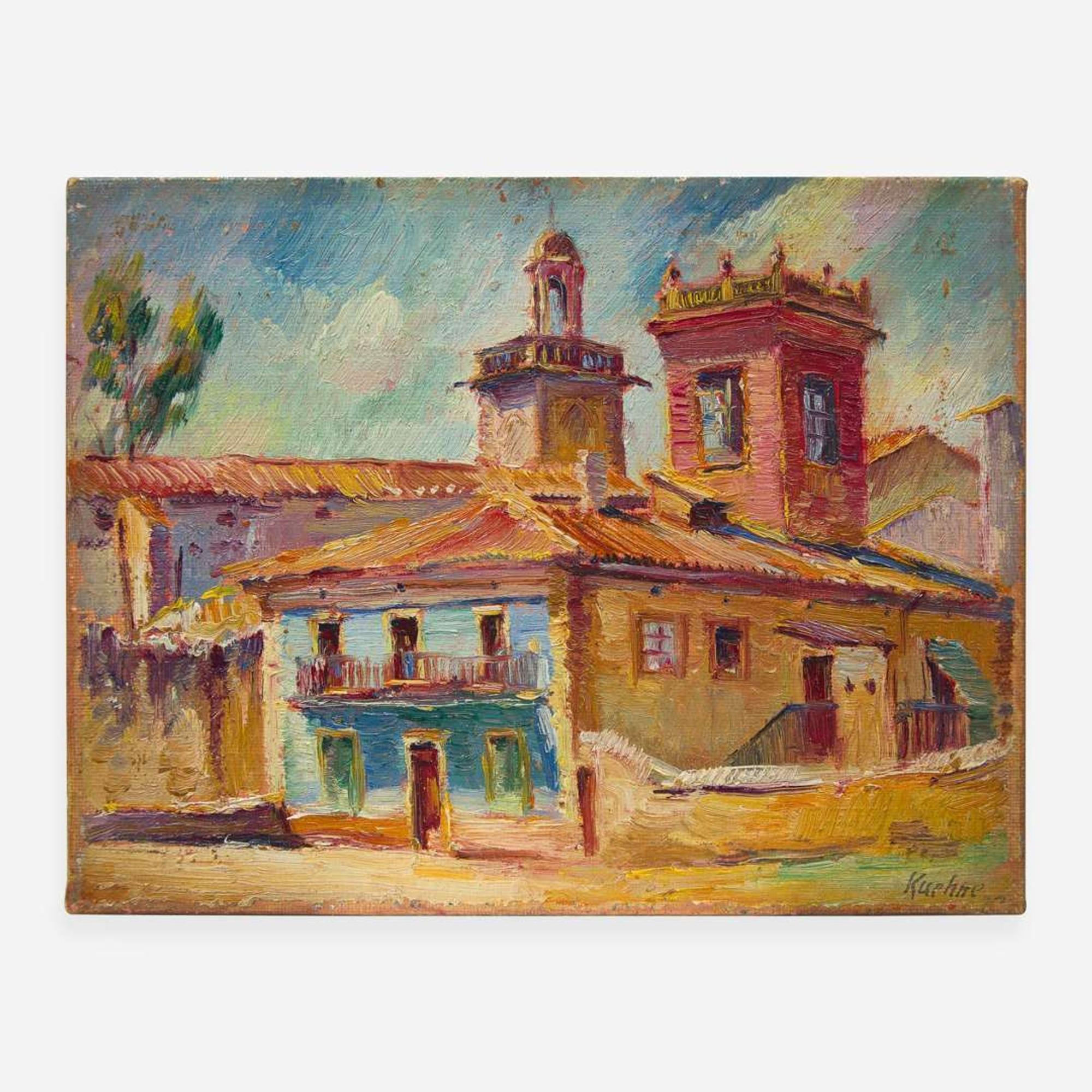 Max Kuehne (American, 1880-1968) In the Town, Segovia