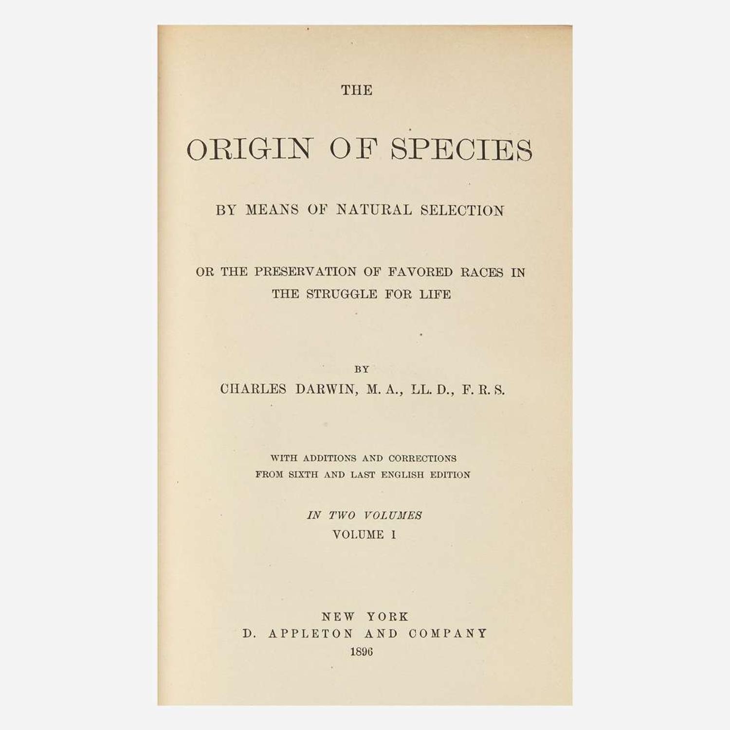 [Science, Medicine & Mathematics] Darwin, Charles Works