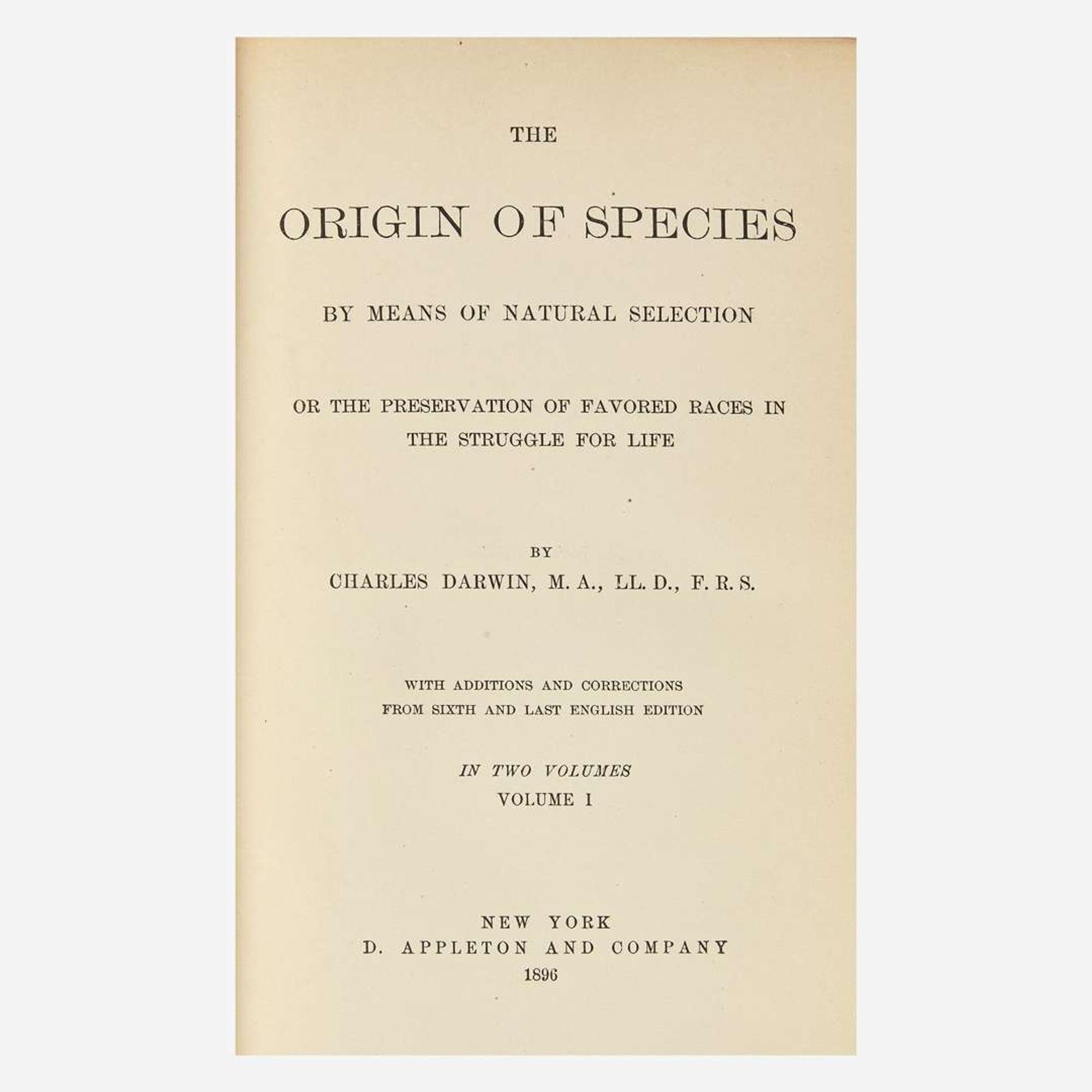 [Science, Medicine & Mathematics] Darwin, Charles Works