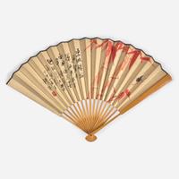 A group of ten fans 扇子十把 20th century ????