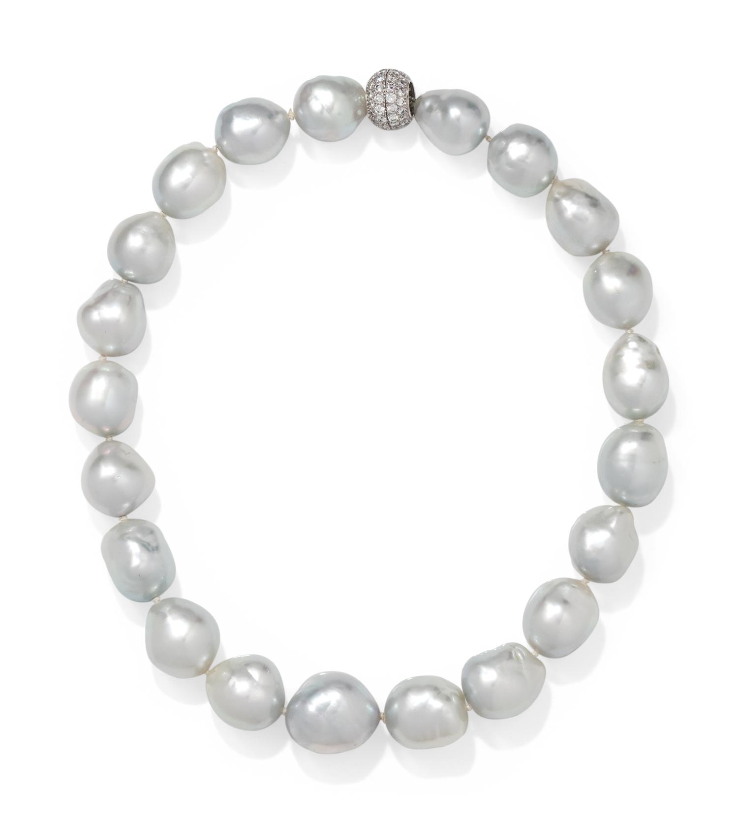 CULTURED BAROQUE SOUTH SEA PEARL NECKLACE
