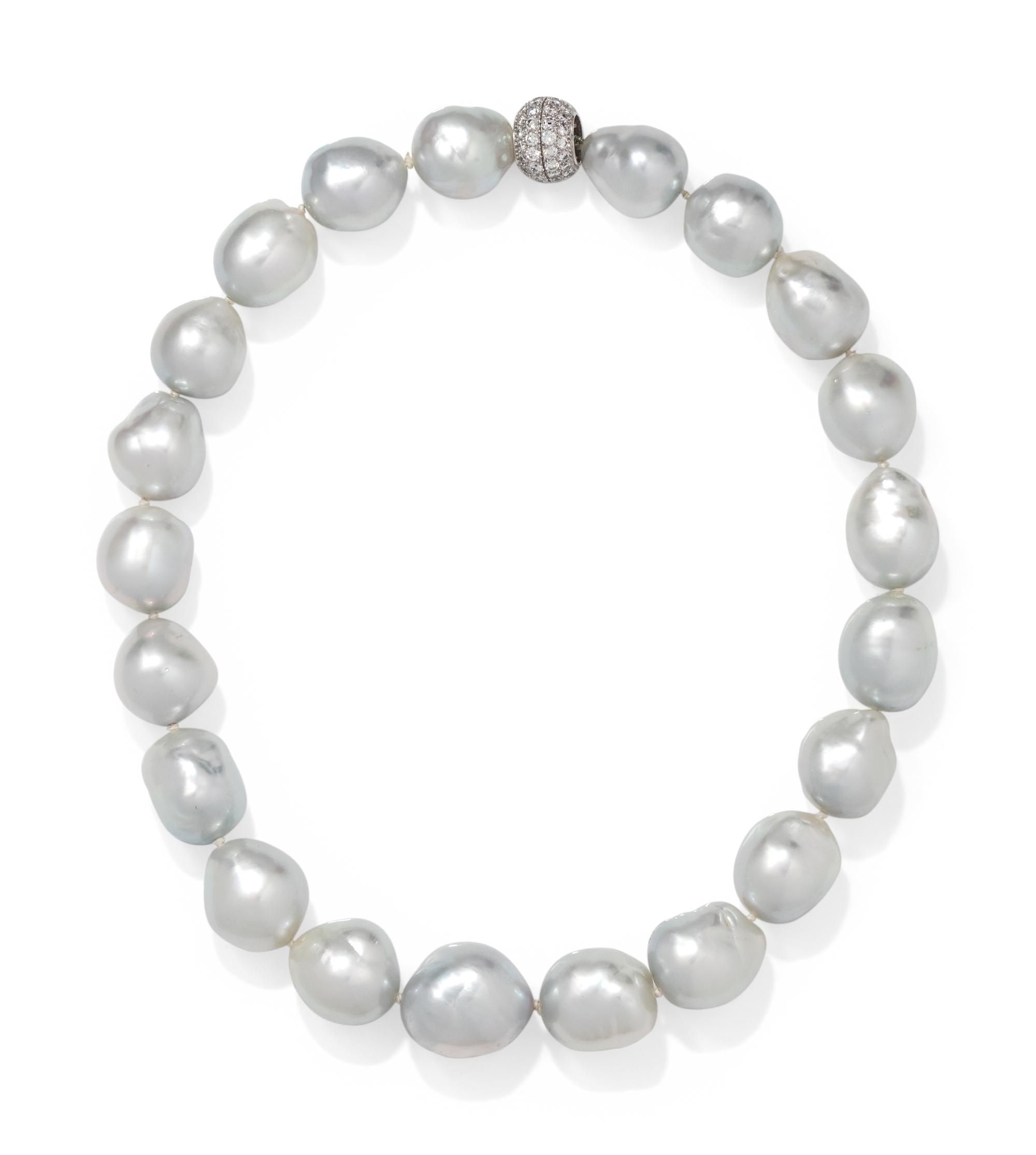 CULTURED BAROQUE SOUTH SEA PEARL NECKLACE