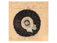 [LINCOLN, Abraham (1809-1865)]. Lincoln mourning cockade.